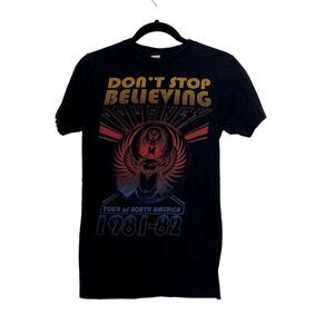 Journey T-Shirt Black Small 1981-82 North American Tour‎ "Don't Stop Believing"